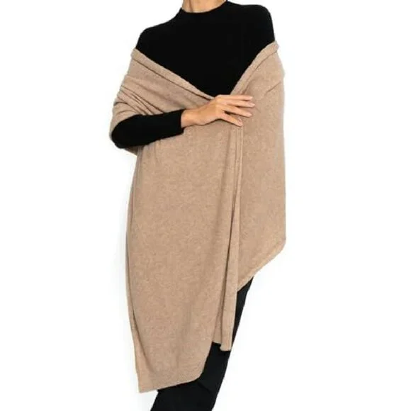 Oversized Cashmere Wool Shawl Wrap, Ultra Soft Pashmina Scarf Stole